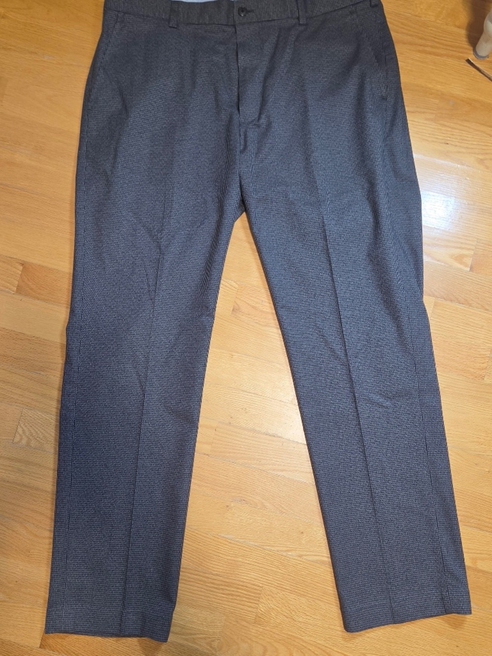 Pants, Brooks Brothers, US 36W 30L, grey plaid , like new